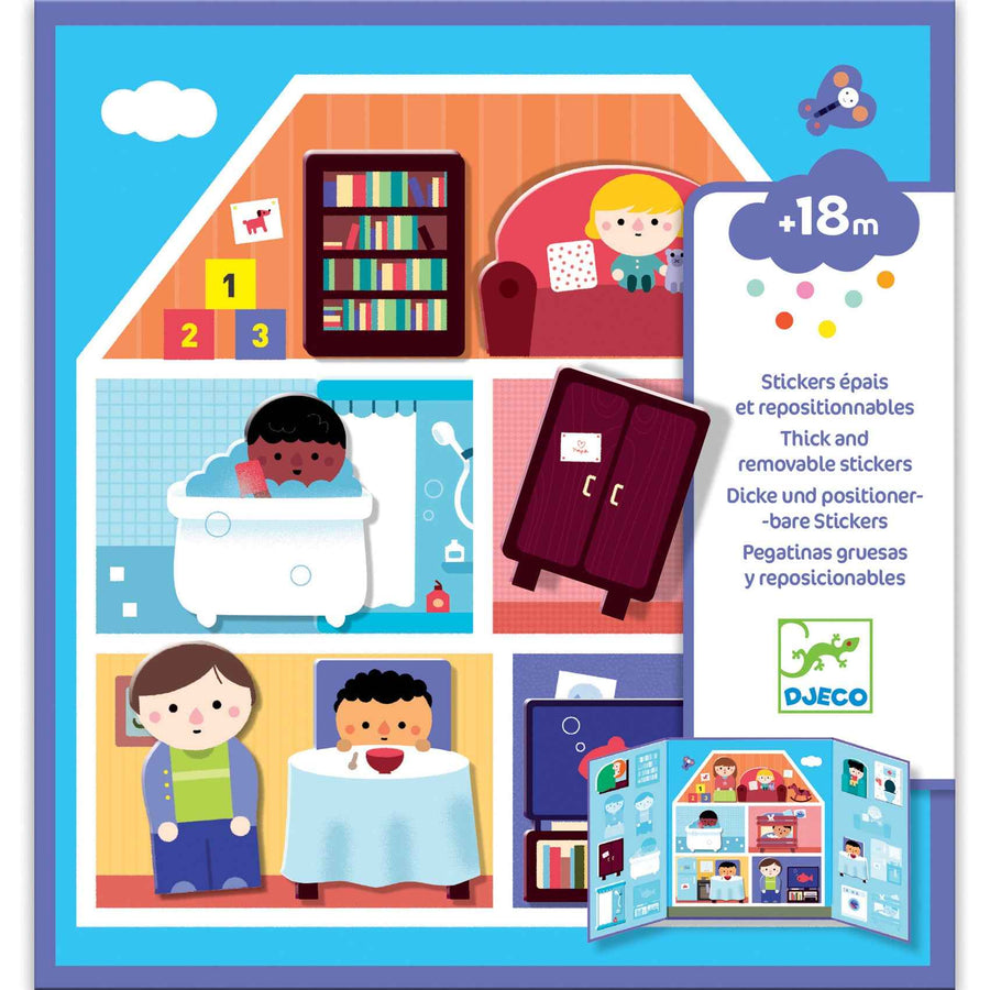Djeco stickerboek huis +18M