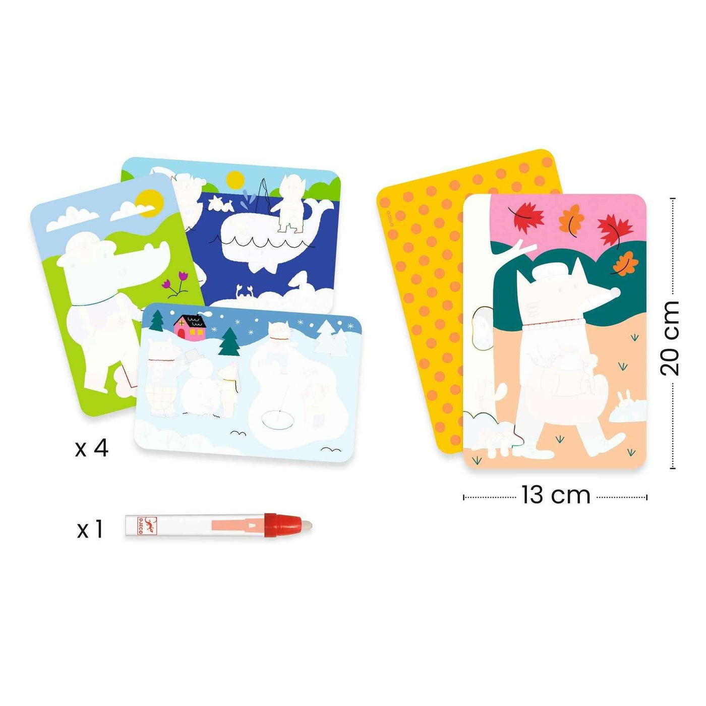 Djeco | Water Coloring Four Seasons