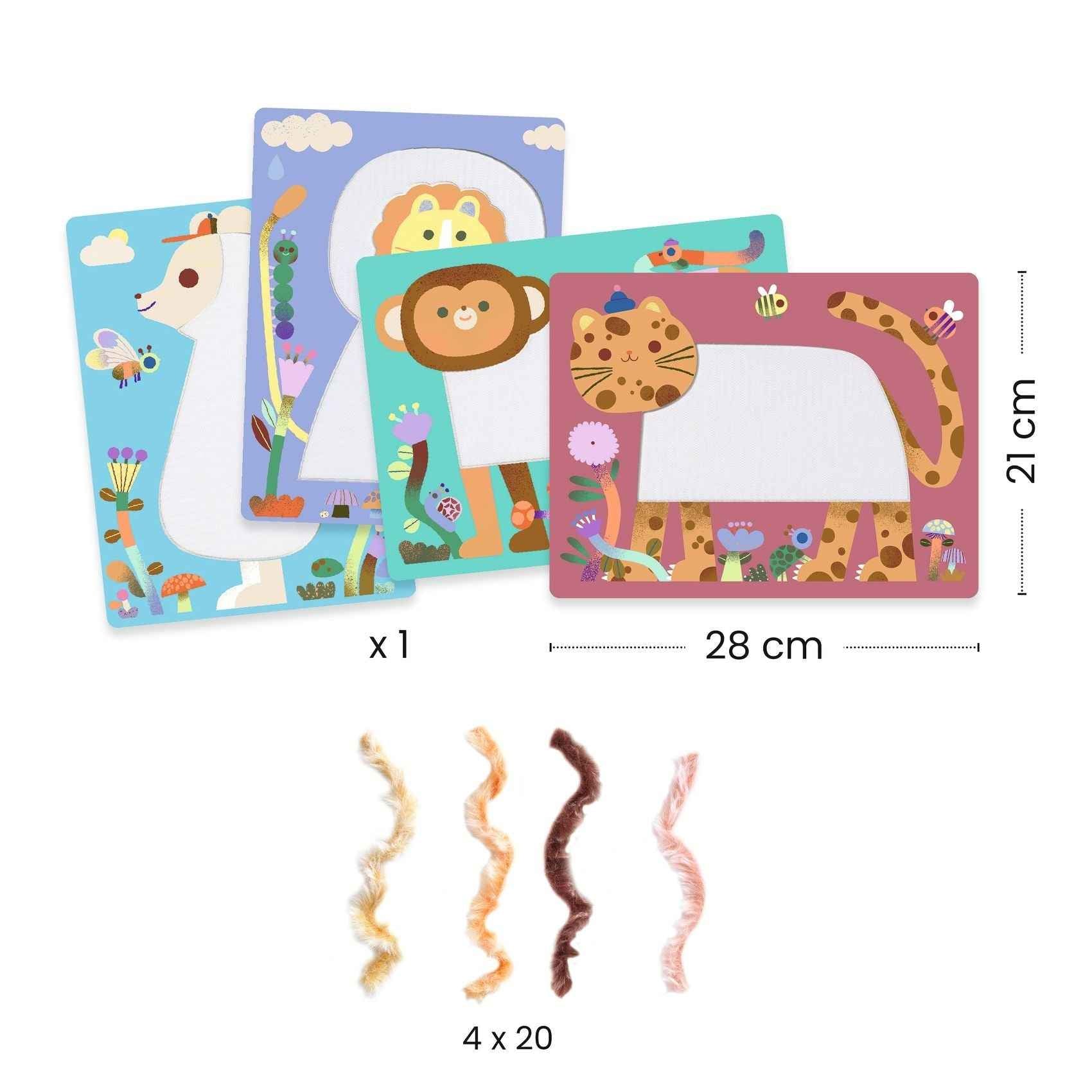 Djeco | Wool & Velcro Craft Kit - Give Us a Warm Coat!