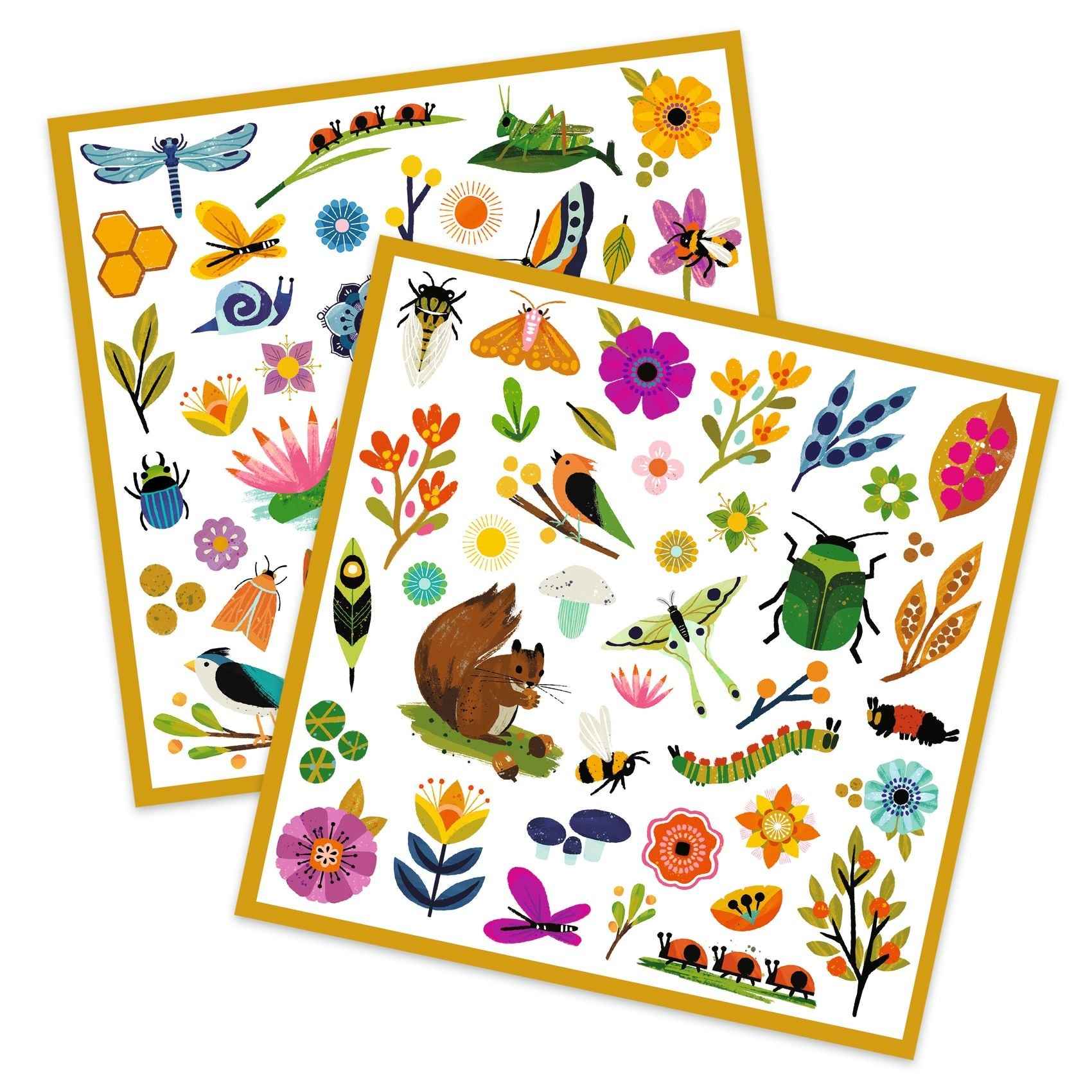 Djeco Garden Stickers, 160 pieces