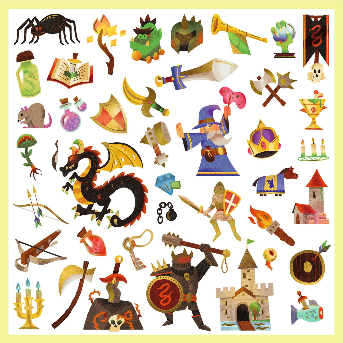 Djeco stickers Middeleeuwen 160 stuks