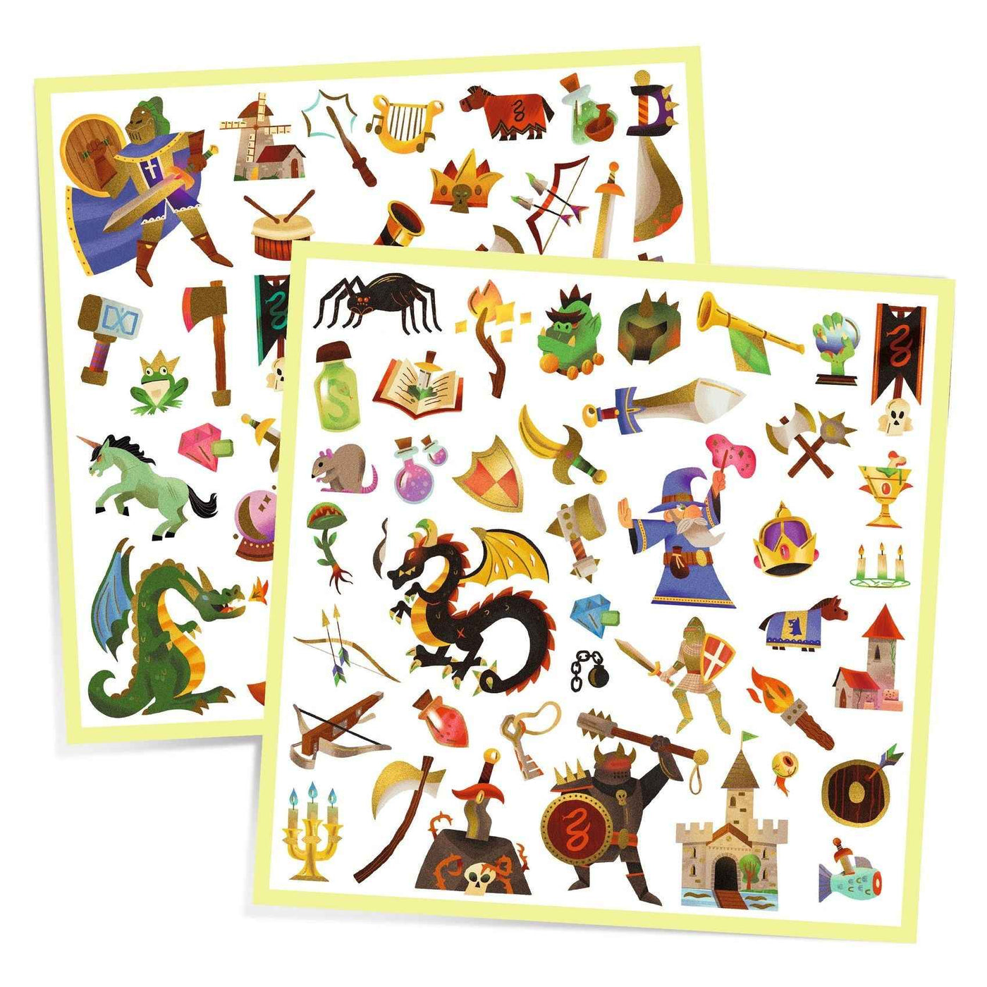 Djeco Middle Ages Stickers, 160 Pieces