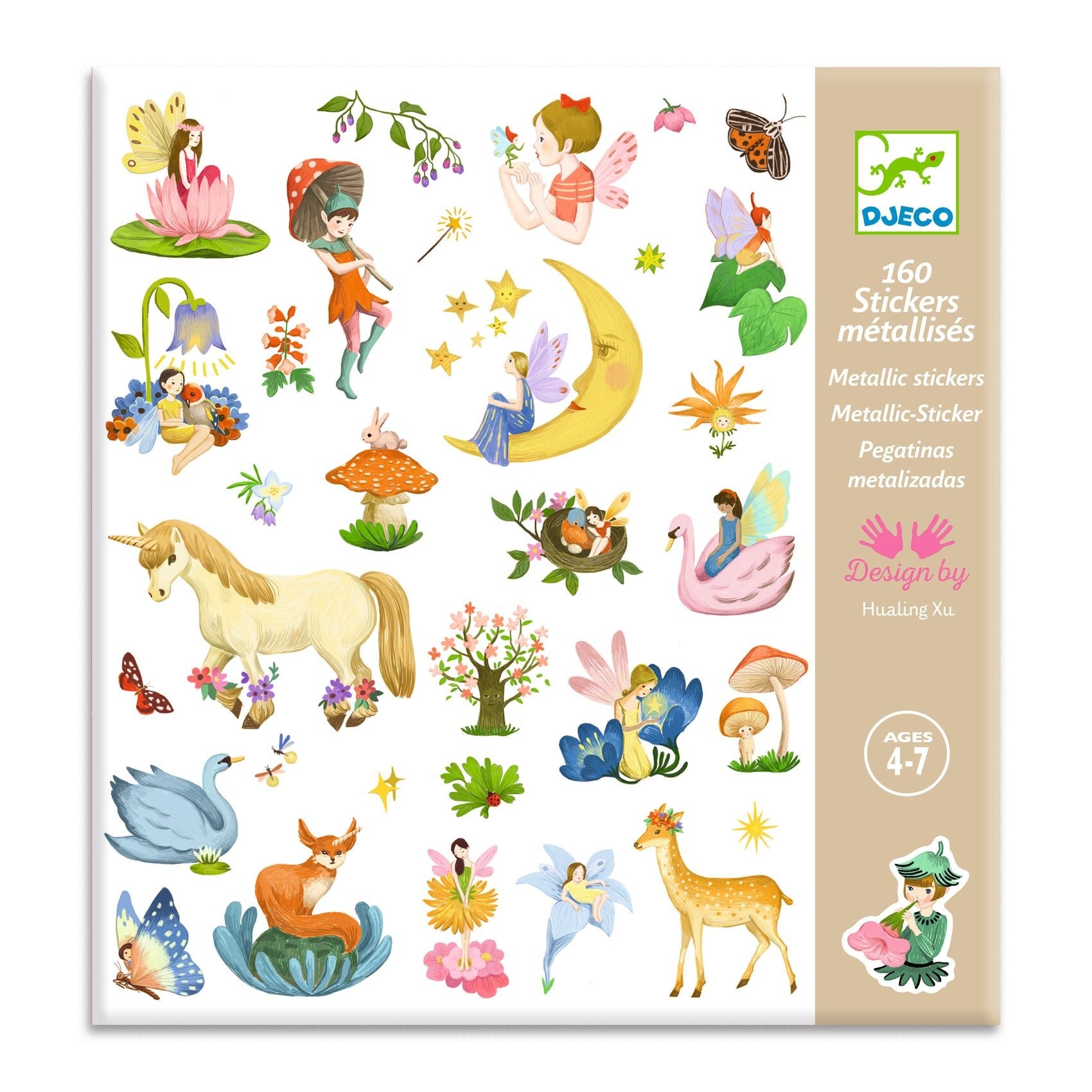 Djeco stickers fantasie 160 stuks