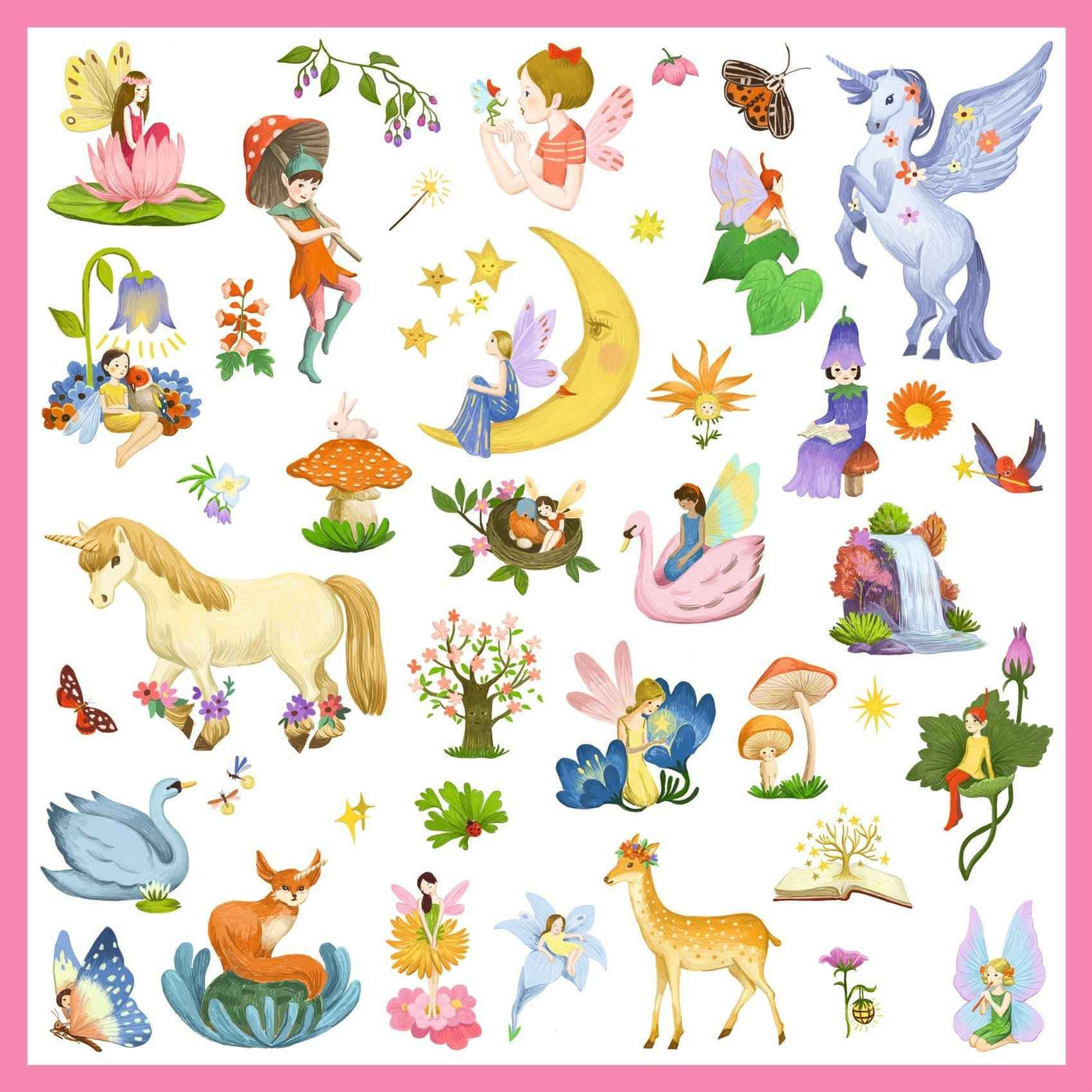 Djeco fantasy stickers 160 pieces