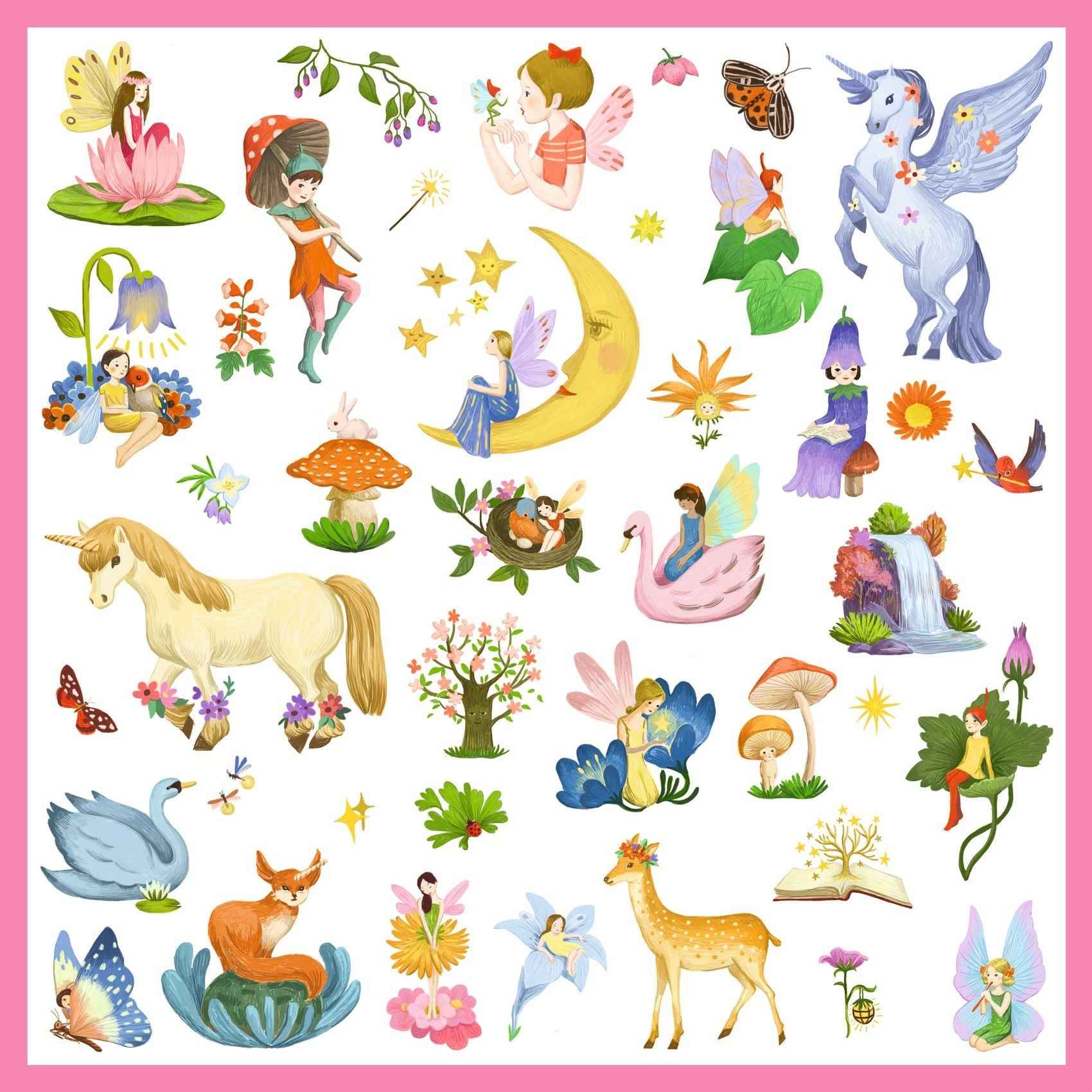 Djeco fantasy stickers 160 pieces