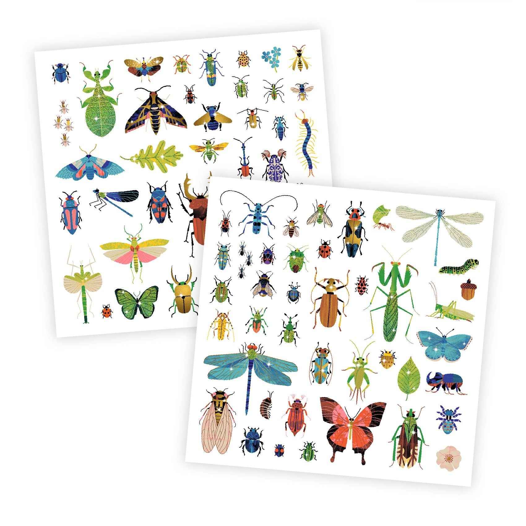 Djeco | 160 Metallic Stickers Microkosmos