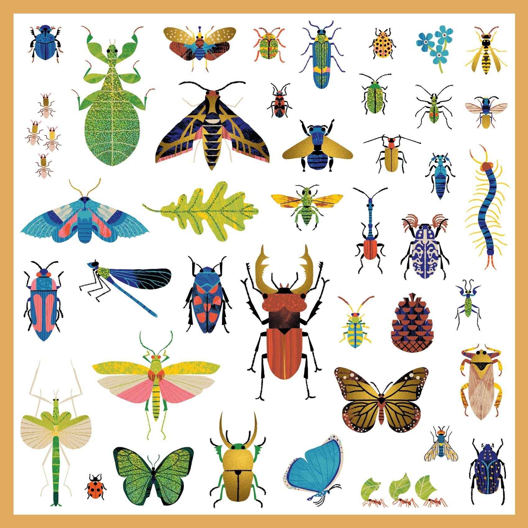 Djeco | 160 Metallic Stickers Microcosmos