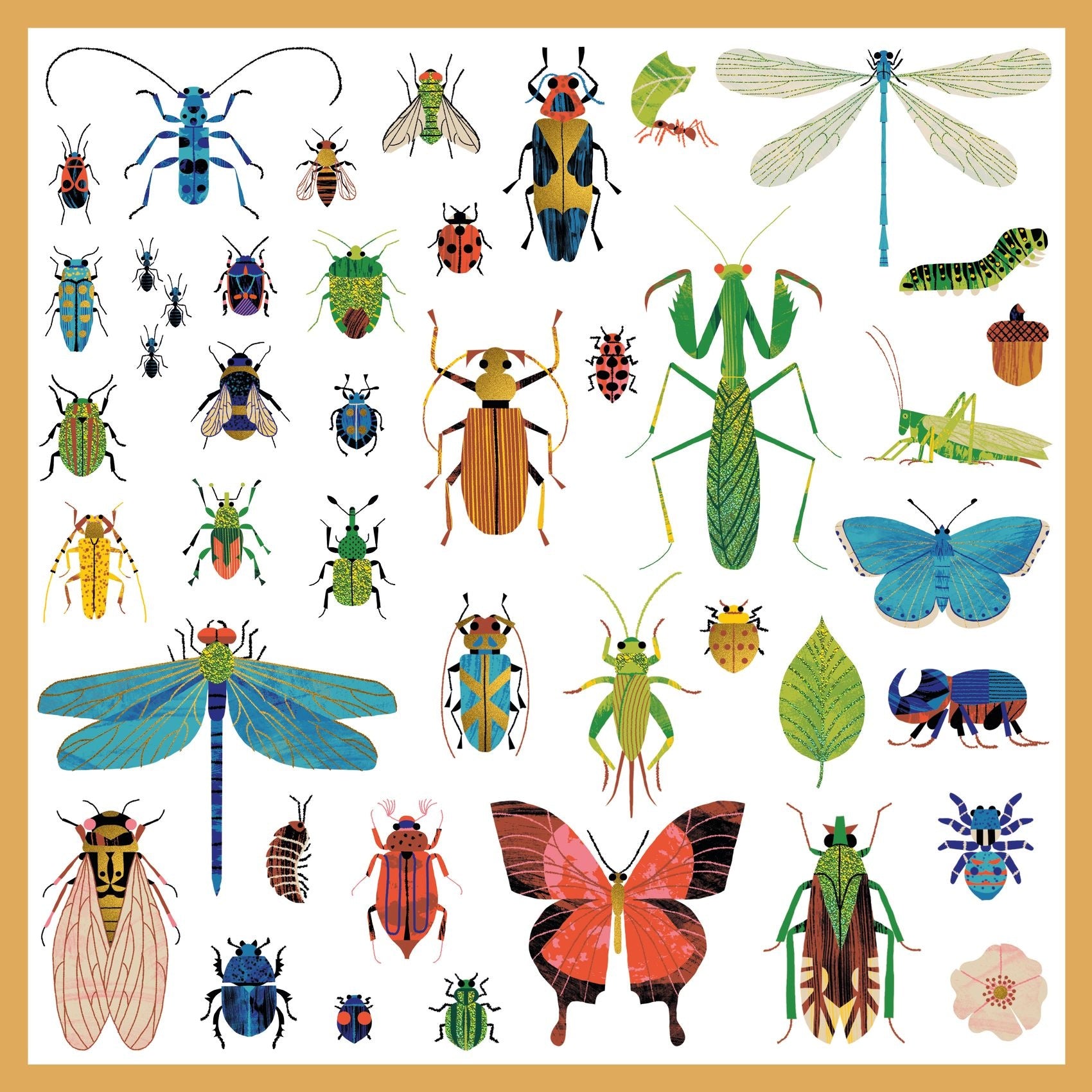 Djeco | 160 Metallic Stickers Microkosmos