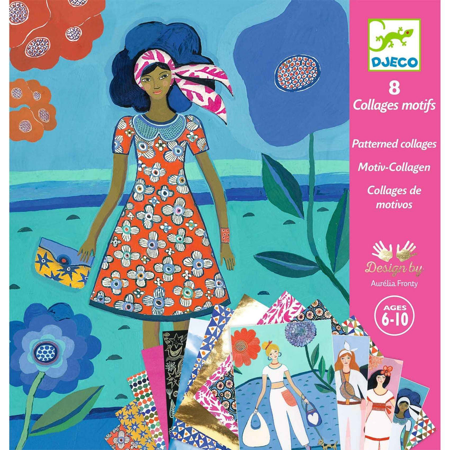 Djeco | 8 Pattern Collages WAX Trend