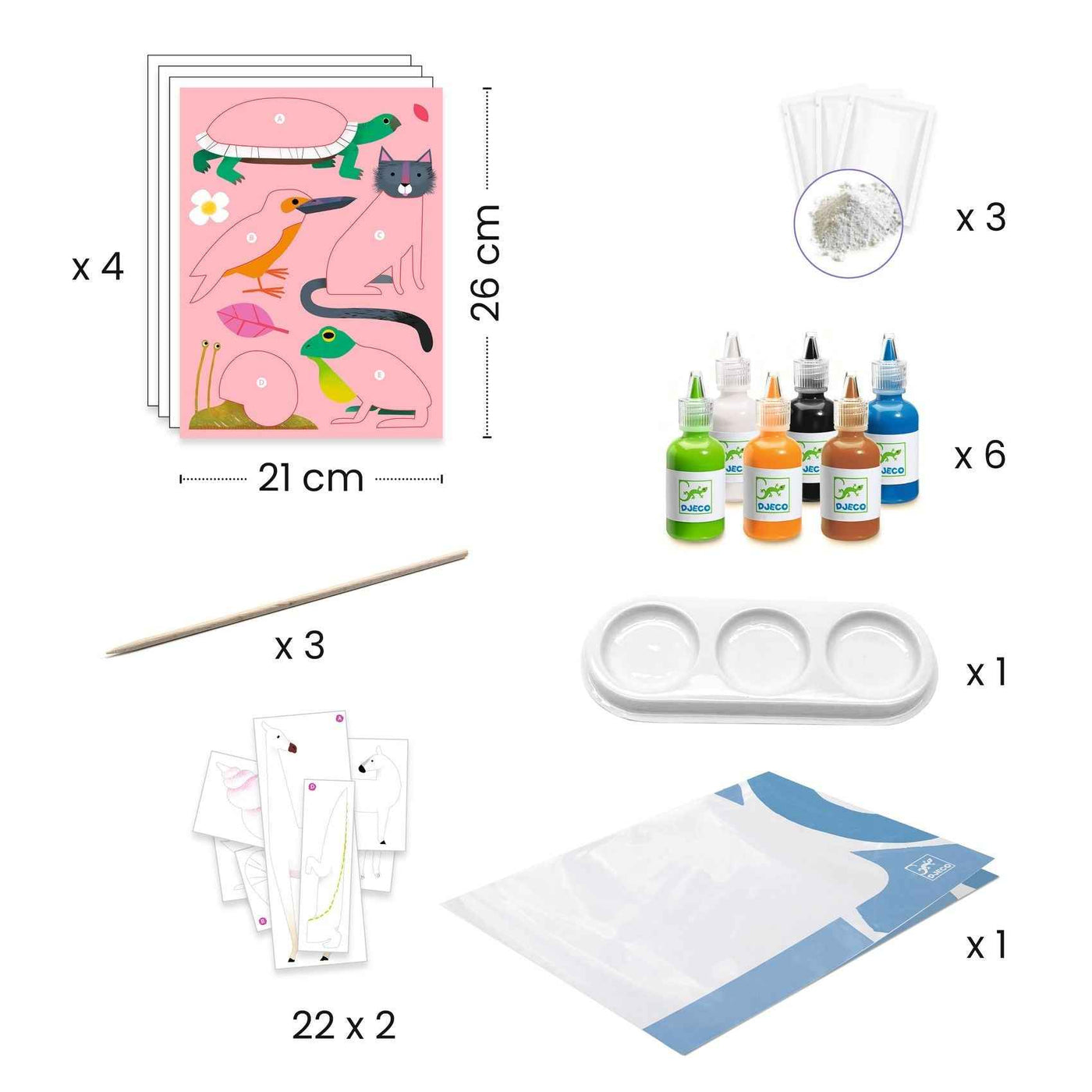 Djeco | Marmerpapier Colourful