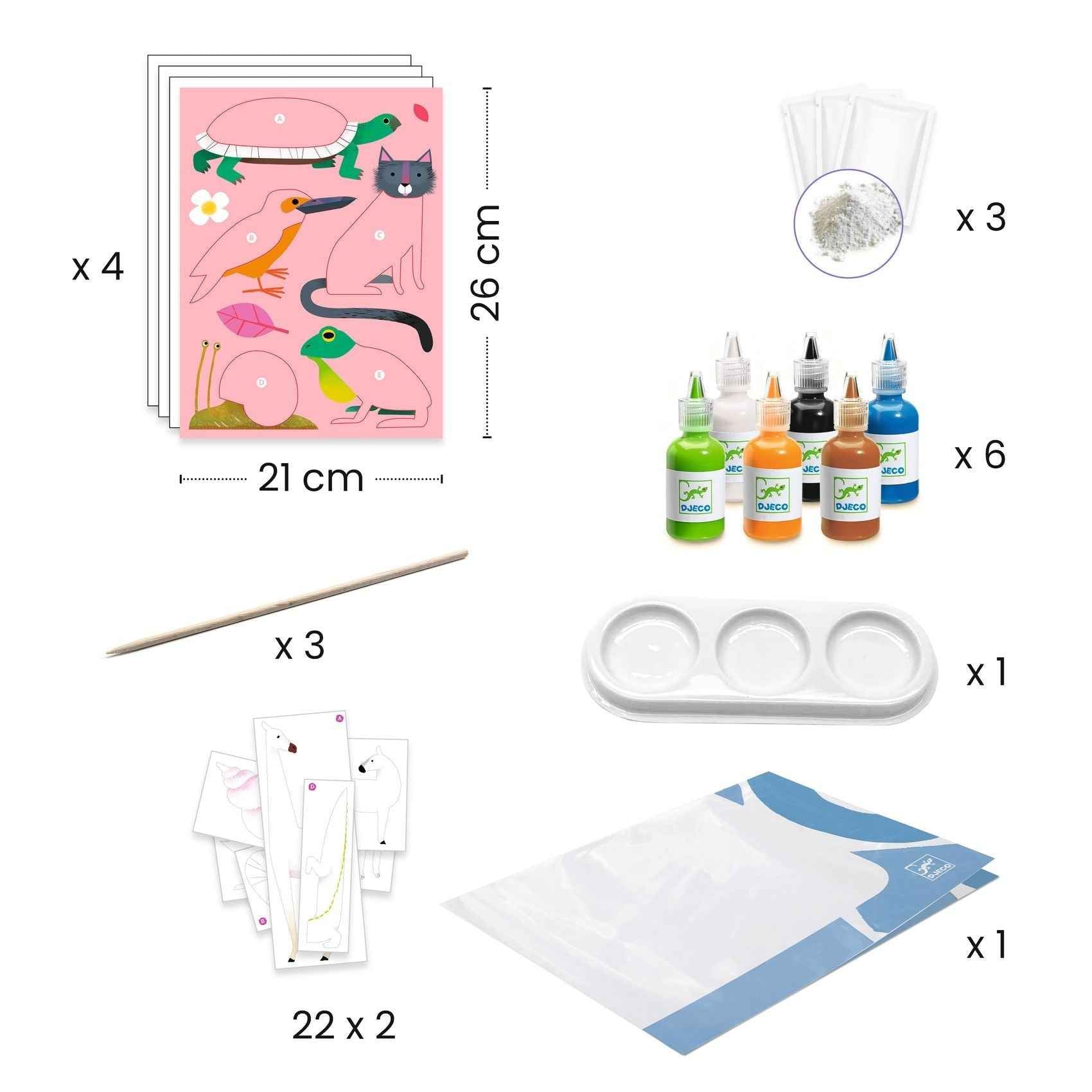 Djeco | Marmerpapier Colourful