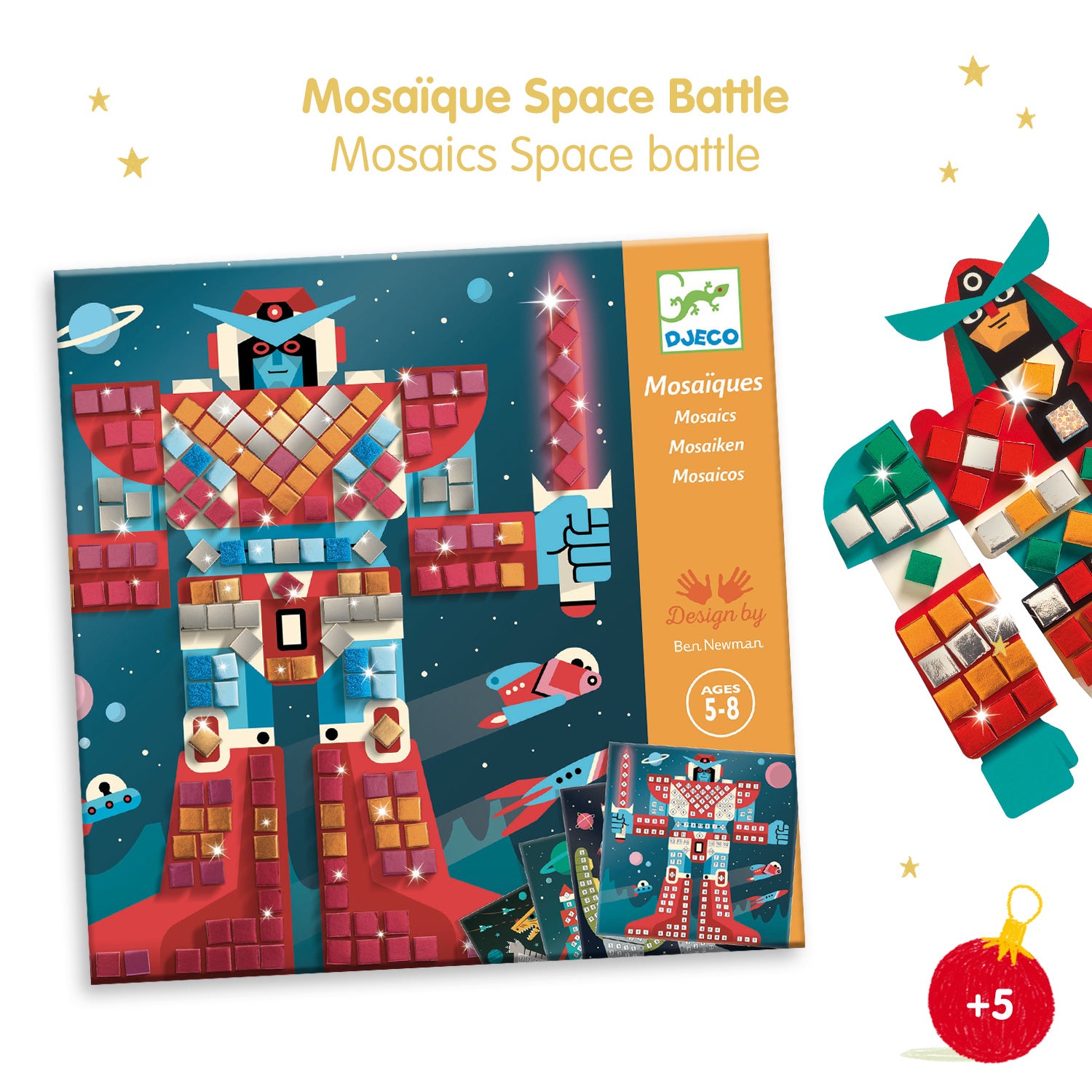 Djeco mozaïek Space battle +5jr