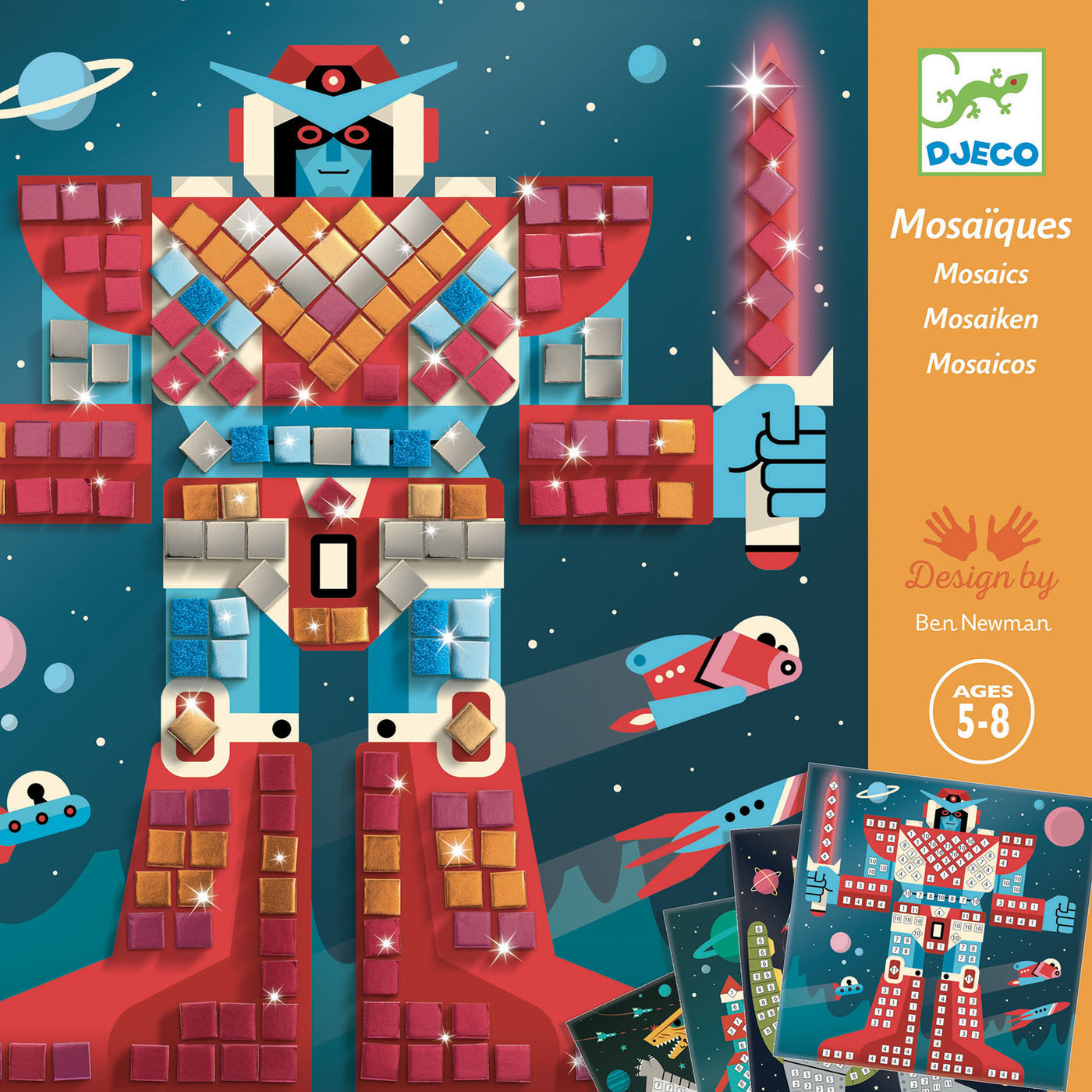 Djeco mozaïek Space battle +5jr