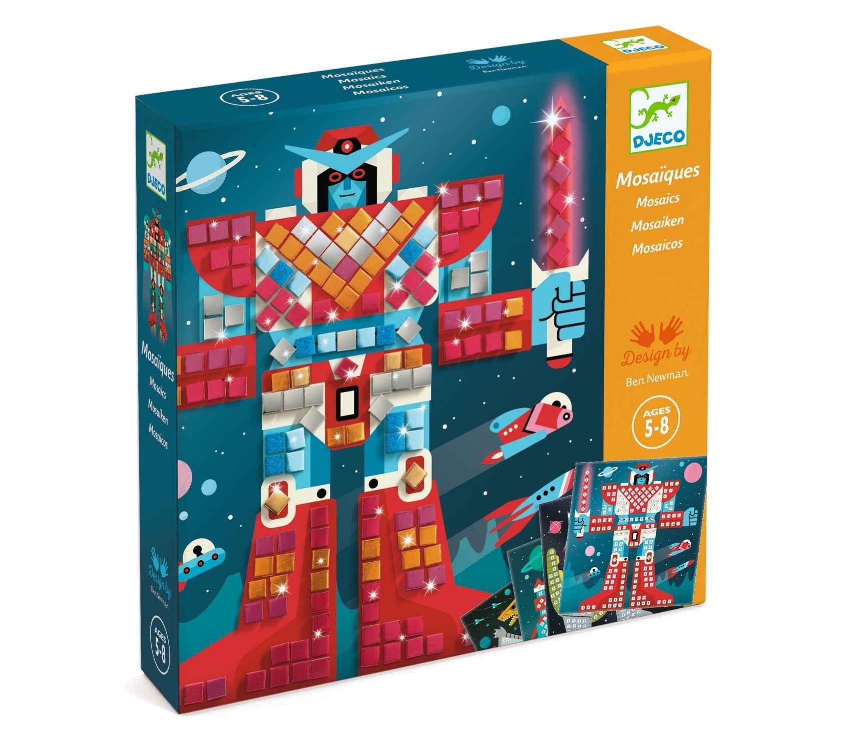 Djeco Space Battle Mosaic Set, Ages 5+