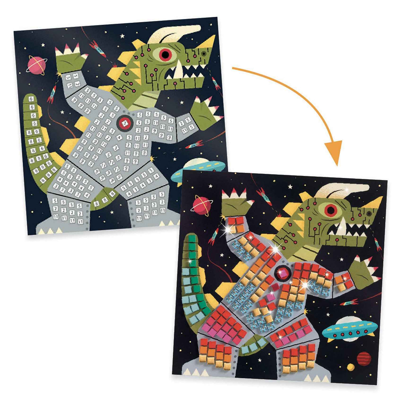 Djeco Space Battle Mosaic Ages 5+