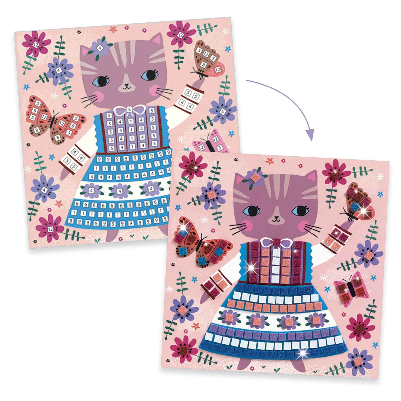 Djeco Cute Pets Mosaic, Ages 5+