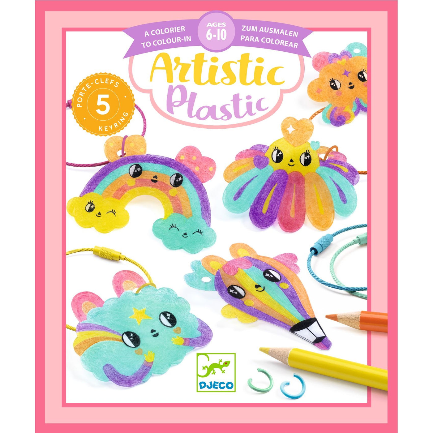 Djeco knutselpakket krimpie dinkie - Kawaii sleutelhangers