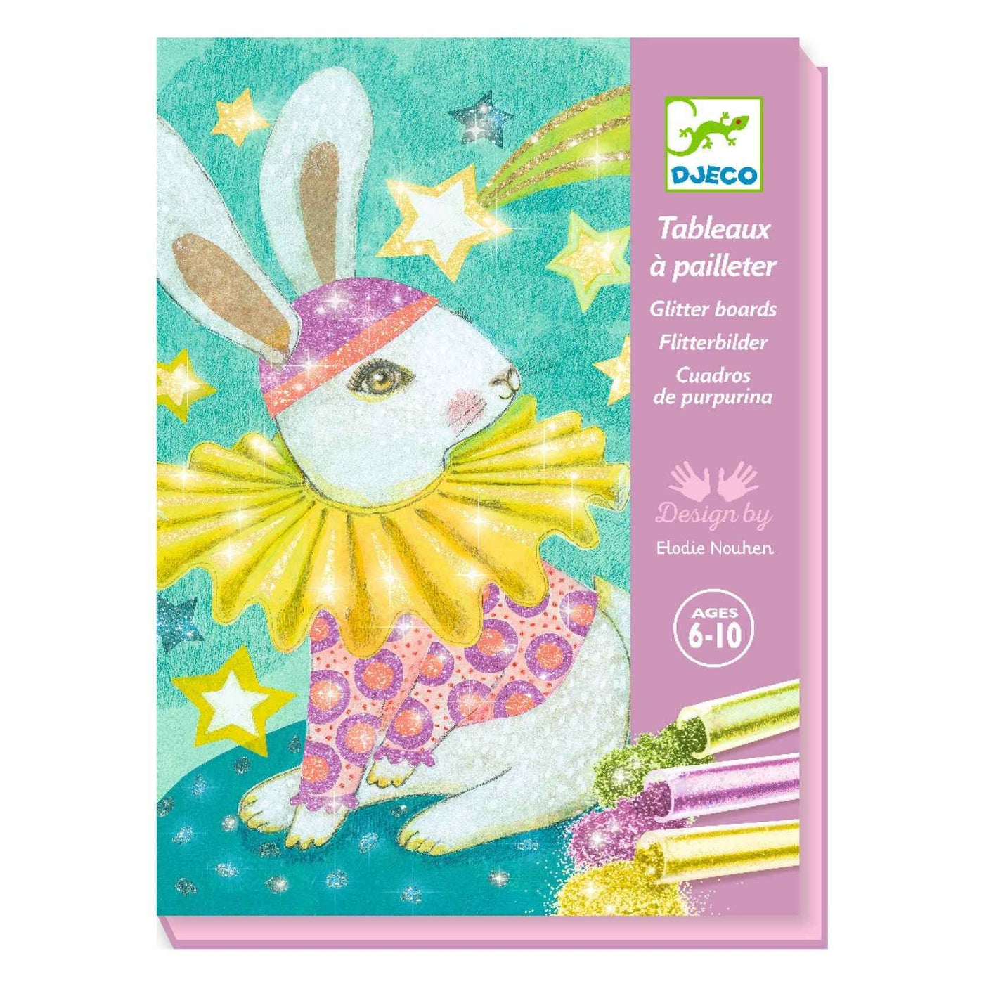 Djeco Animal Carnival Glitter Painting Sets, Ages 6-10 Years