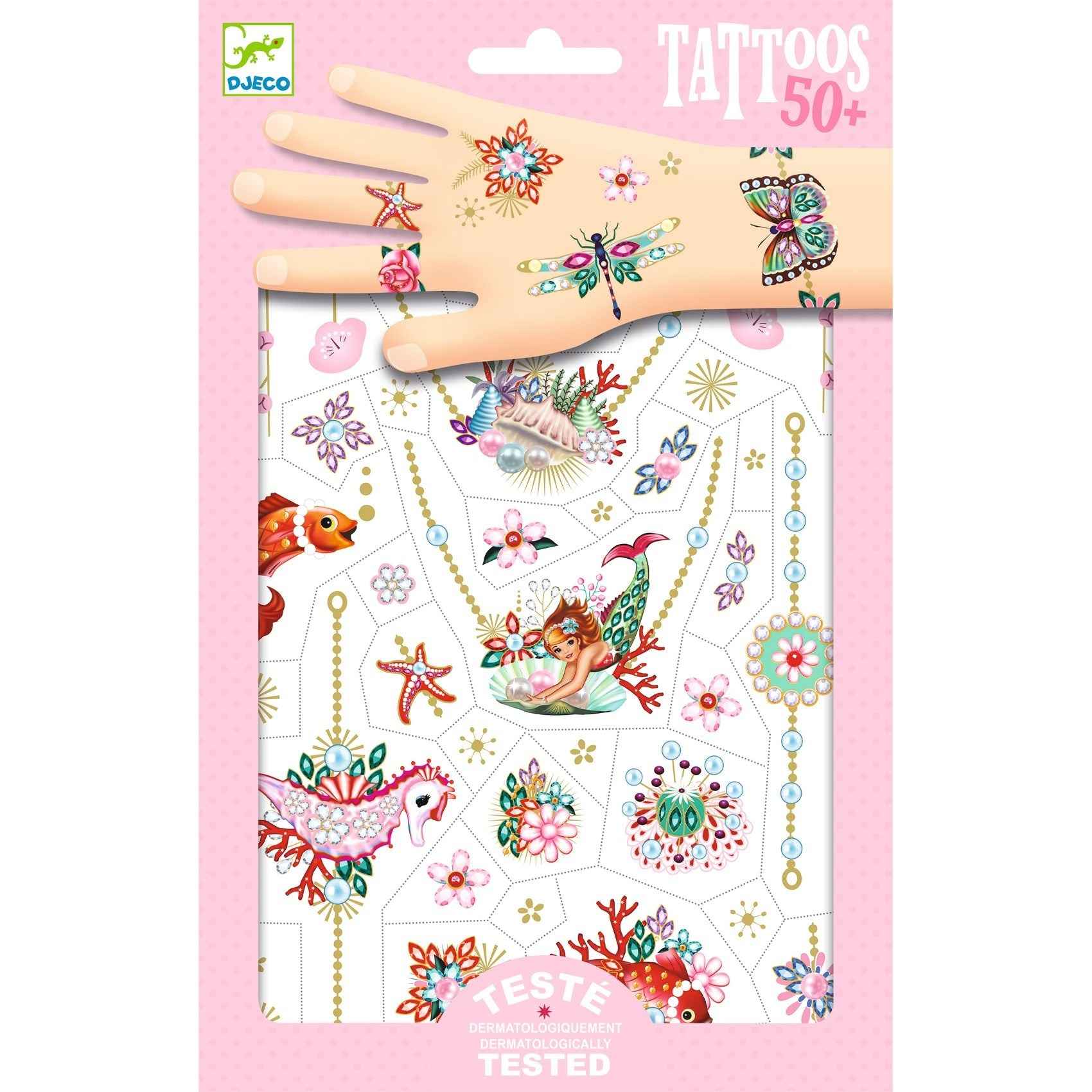 Djeco - Fiona's jewelry tattoos - metallic +3jr