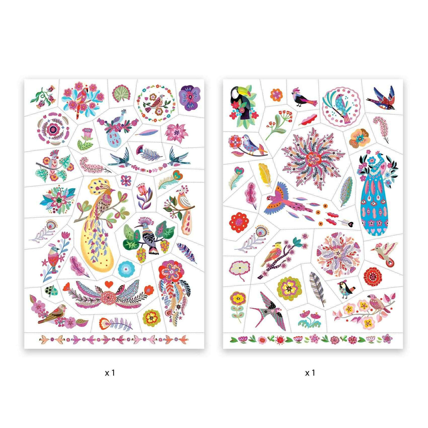 Djeco tattoos Bright Birds +3jr