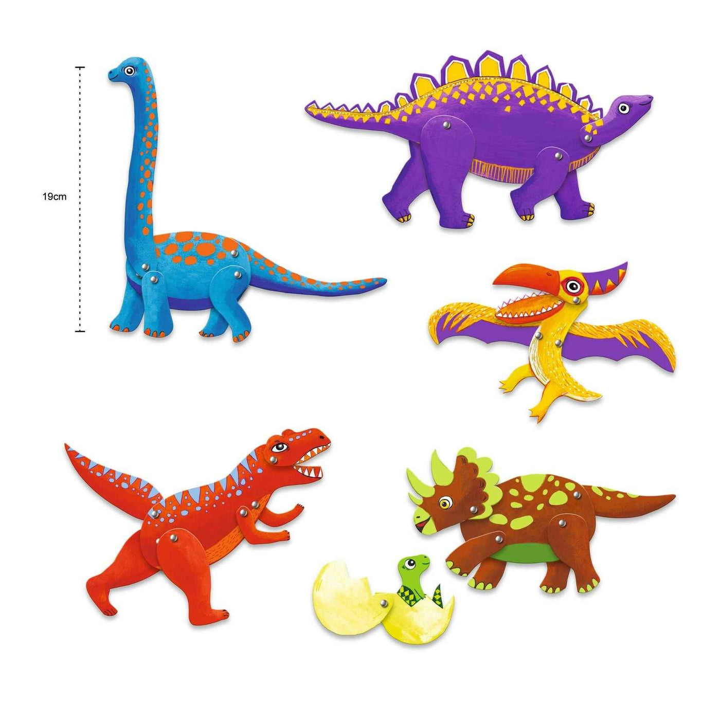 Djeco - crafts - dinosaurs 6-11 years old
