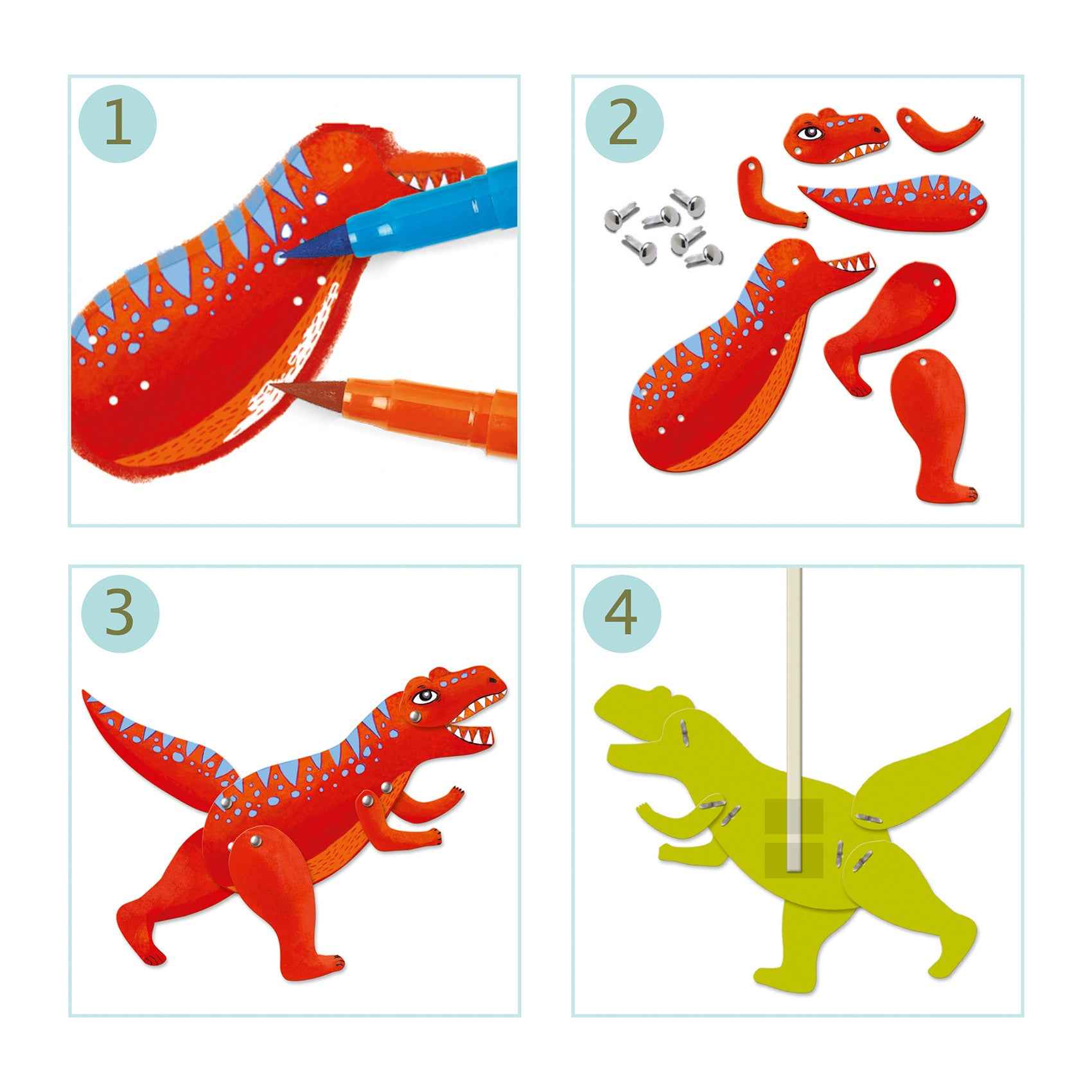 Djeco - Crafting - Dinosaurs Ages 6-11 Years