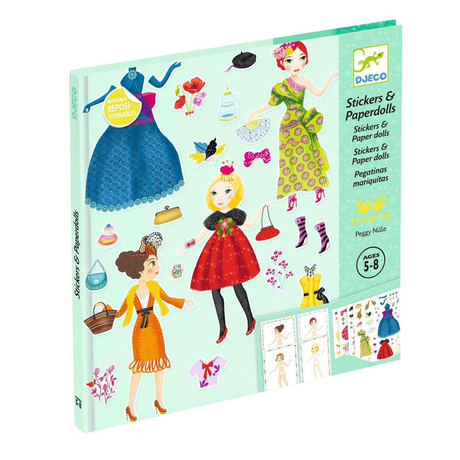 Djeco | Stickers & Poppetjes Van Papier Helemaal In De Mode