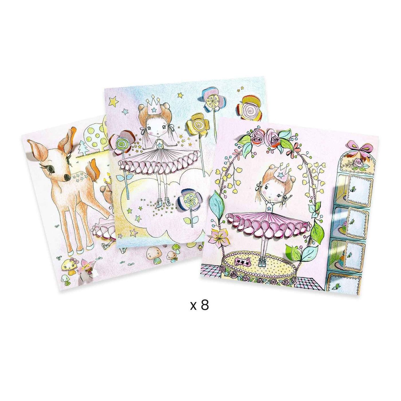 Djeco | Little Doors Coloring Page by Pupi