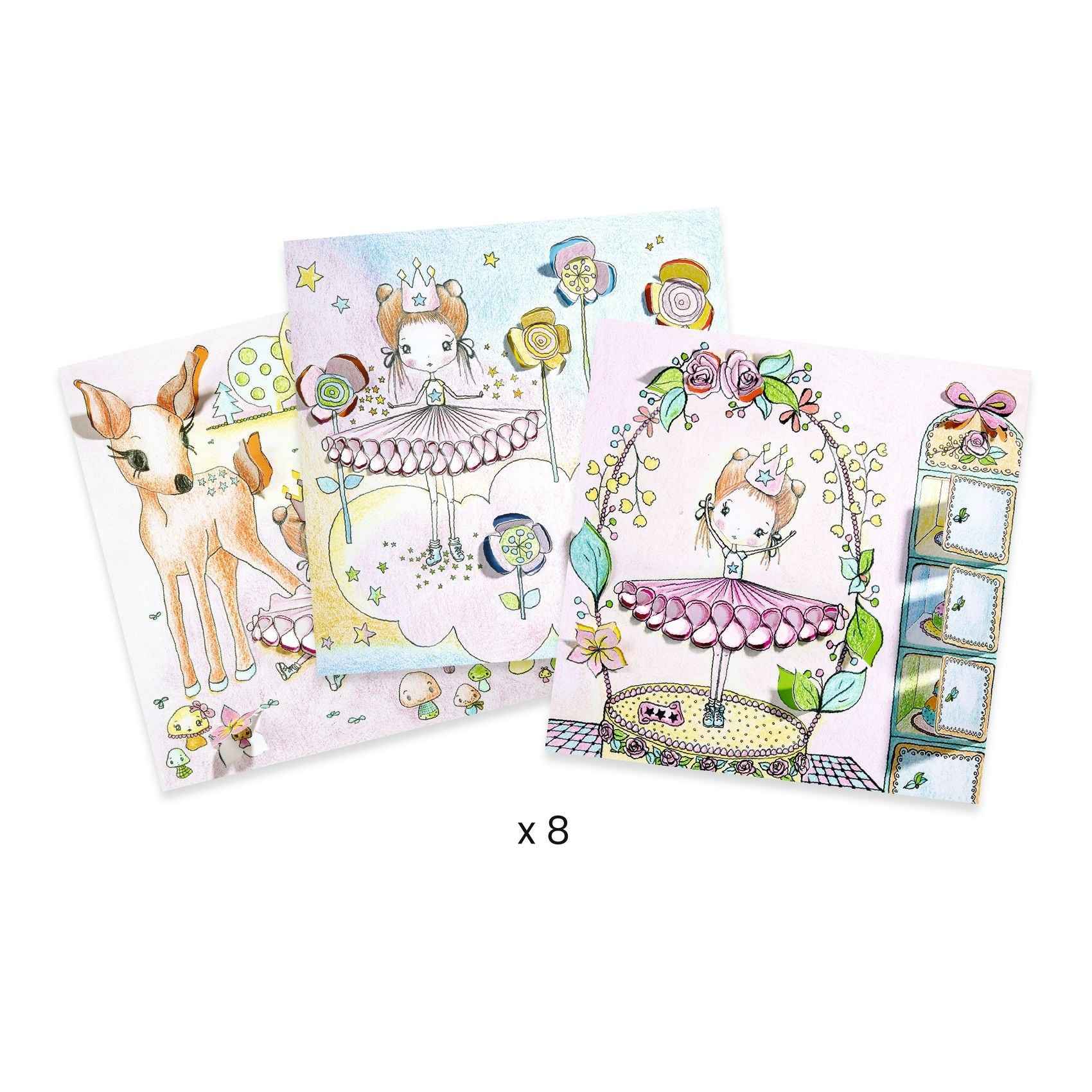 Djeco | Little Doors Coloring Page by Pupi