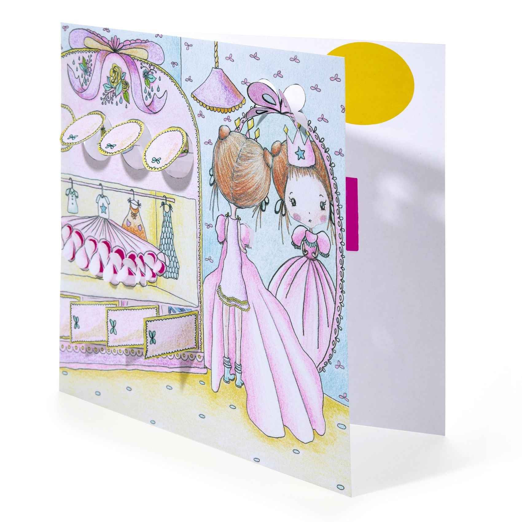 Djeco | Little Doors Coloring Poster by Pupi