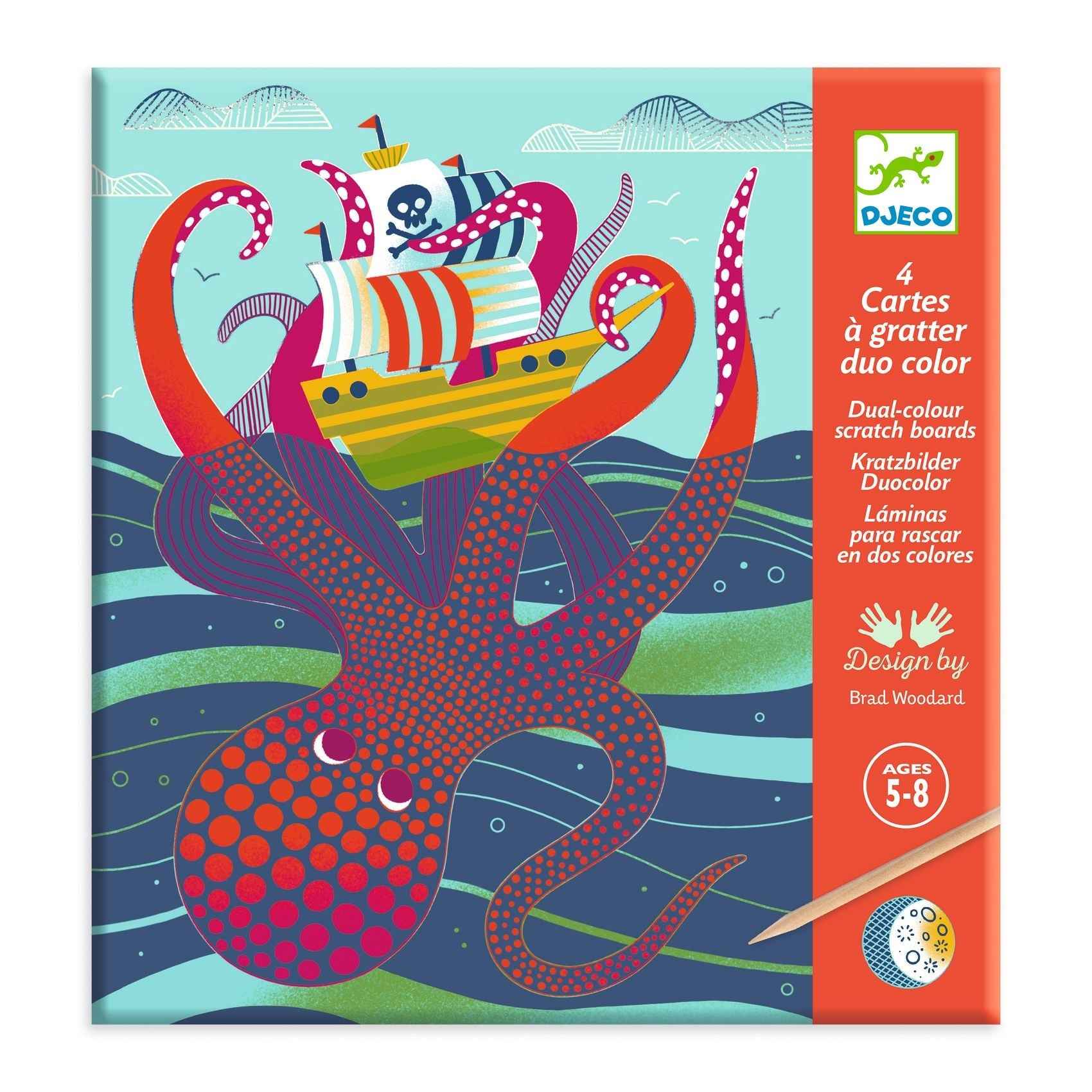Djeco kraskaarten Topsy-Turvy 5-8jr