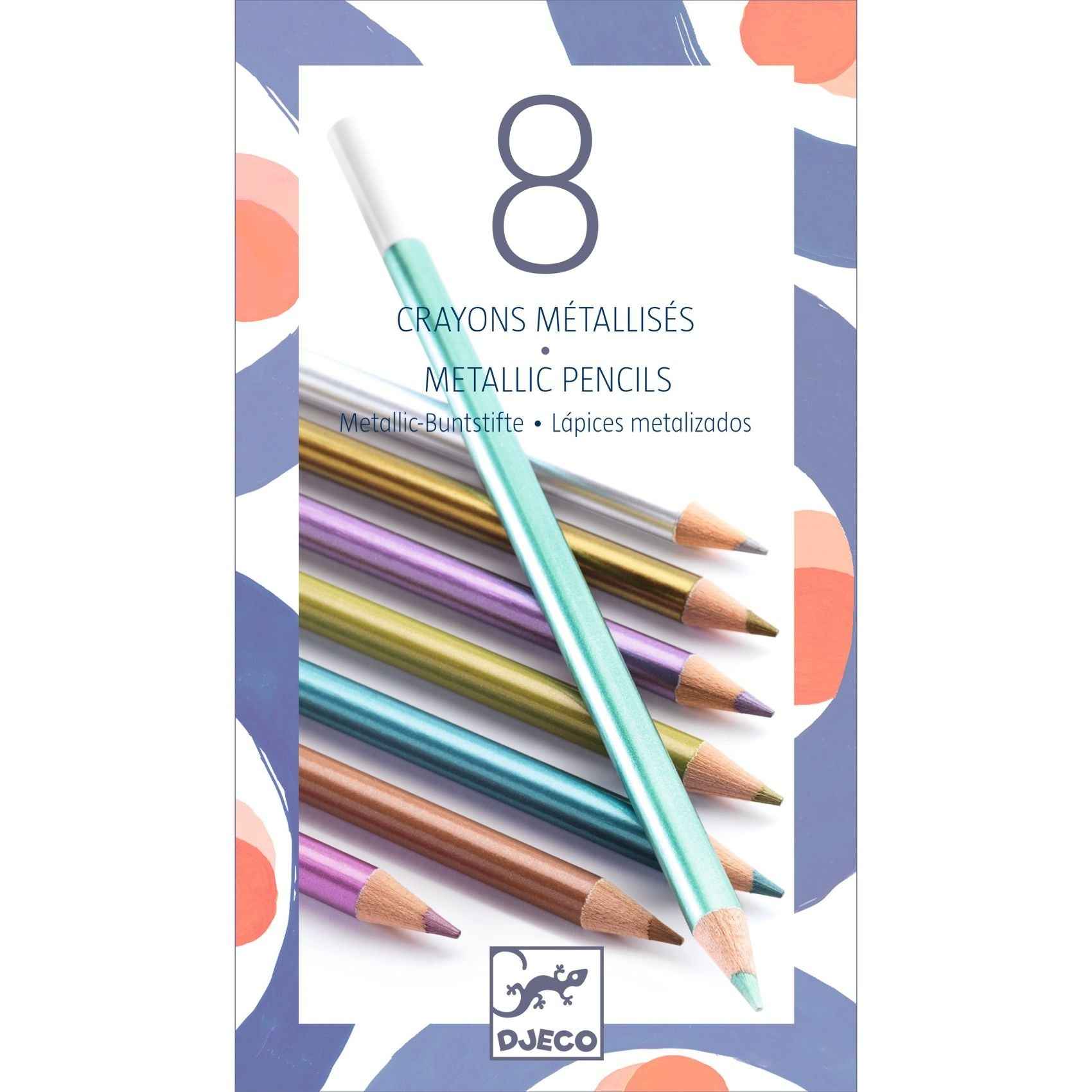 Djeco | 8 Metallic Colored Pencils