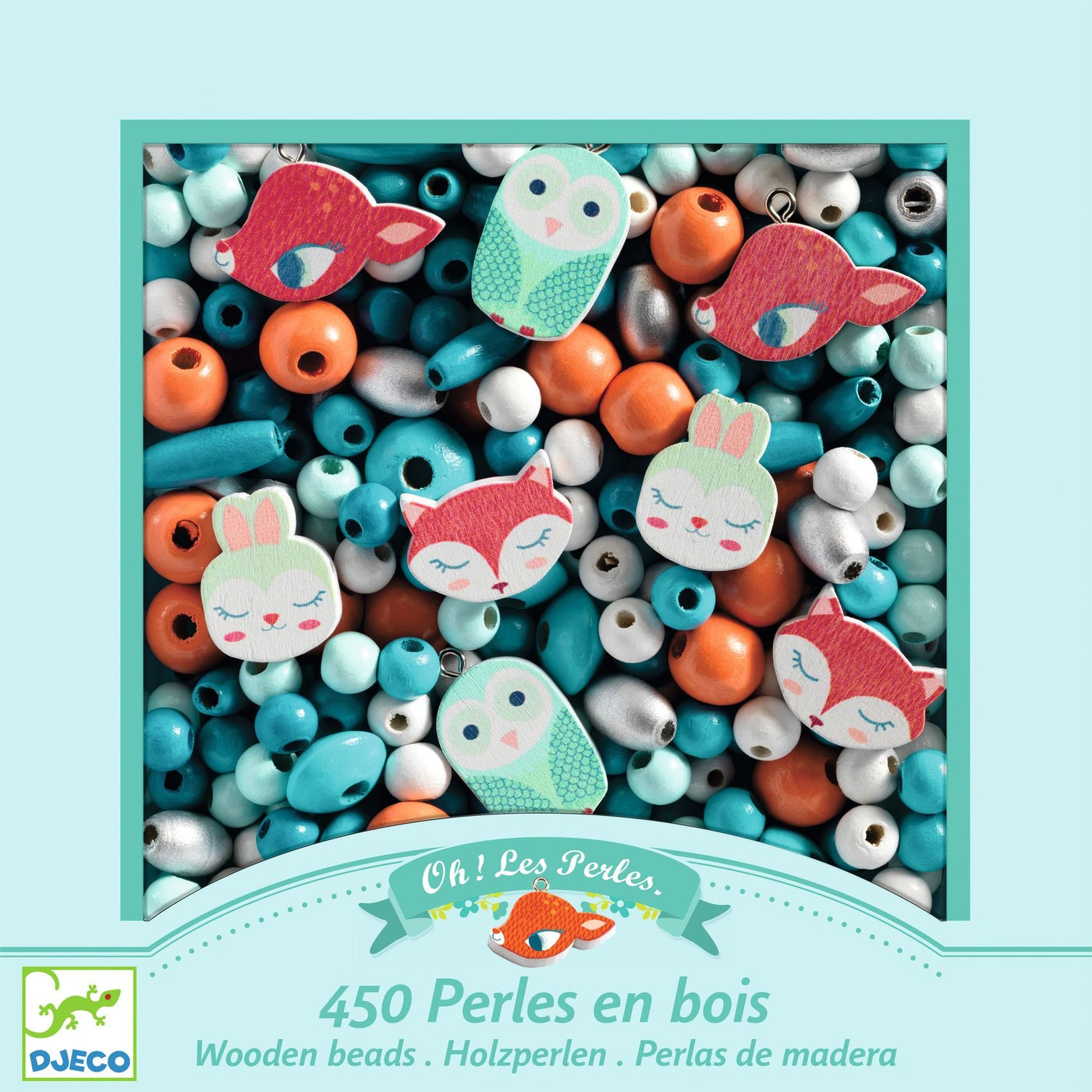 Djeco houten kralen - Little animals