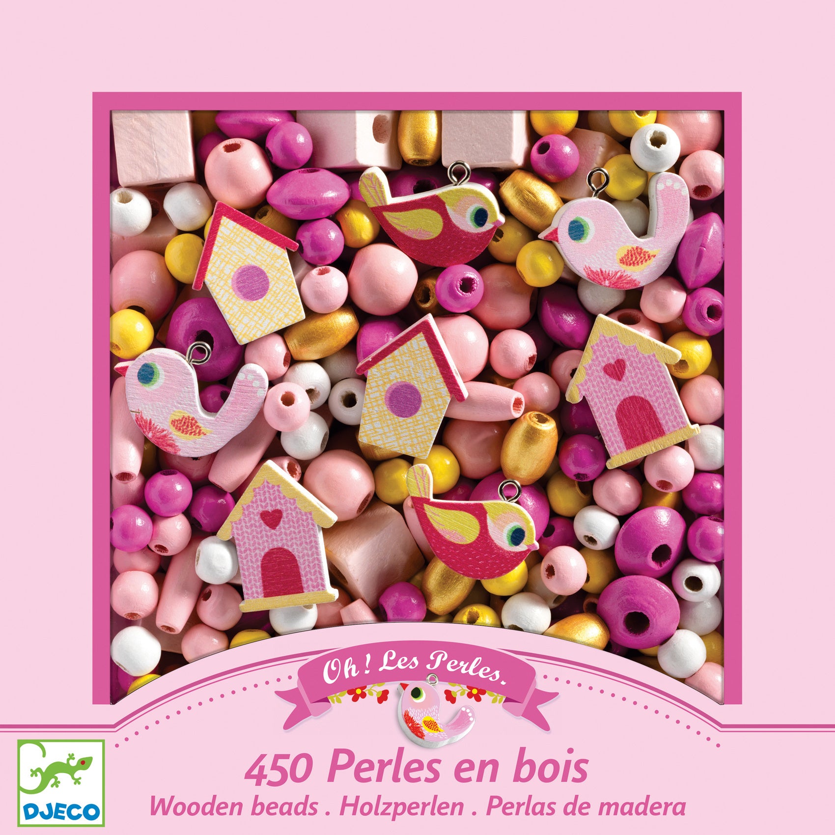 Djeco houten kralen - Birds
