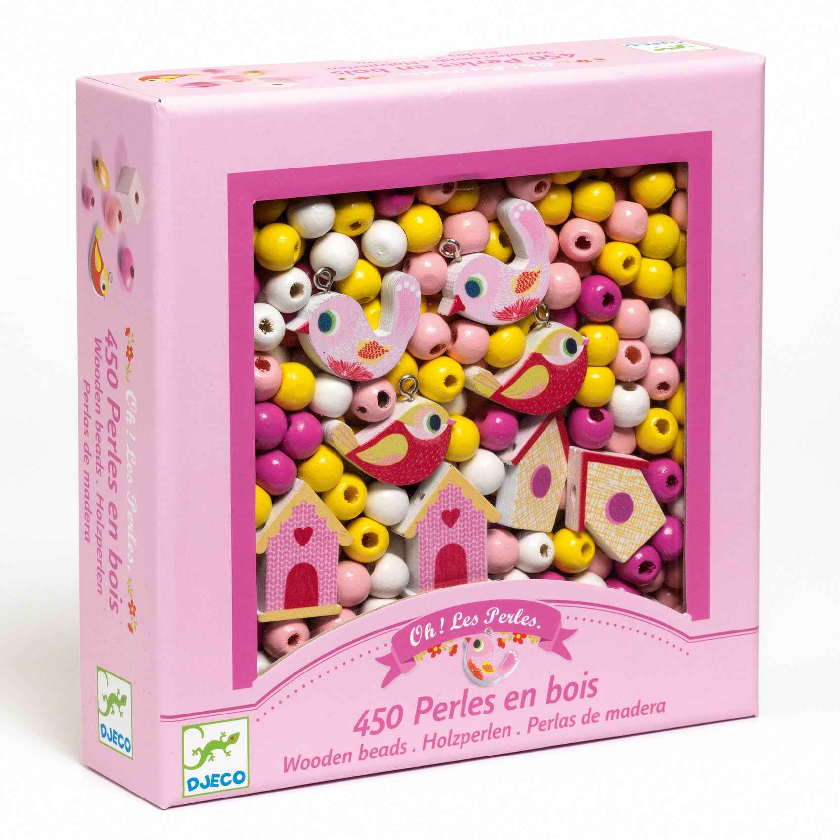 Djeco wooden beads - Birds