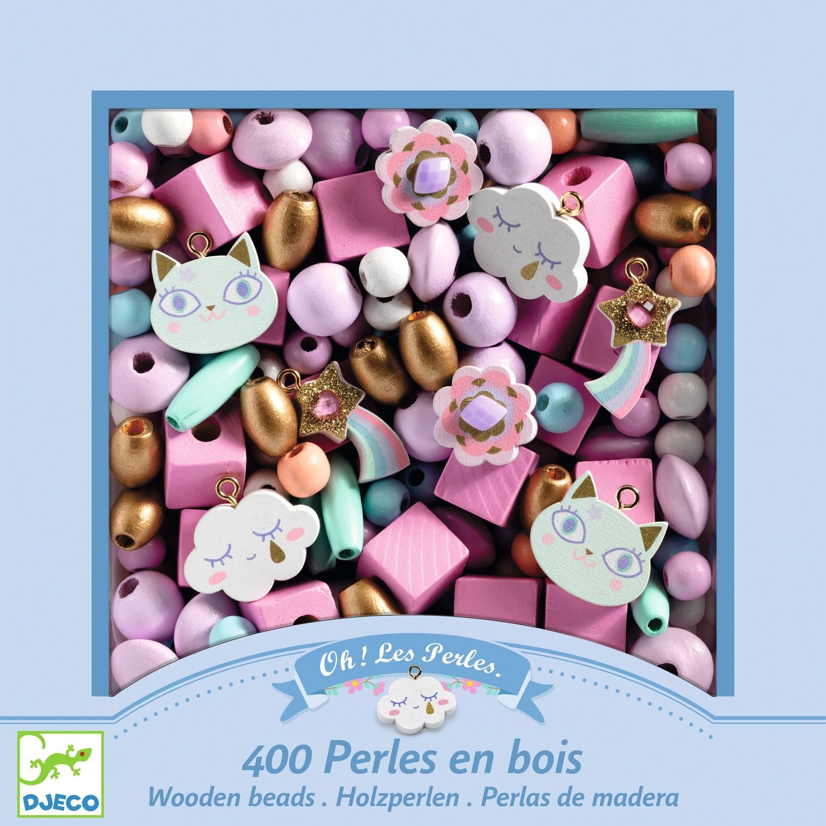 Djeco houten kralen - Rainbow