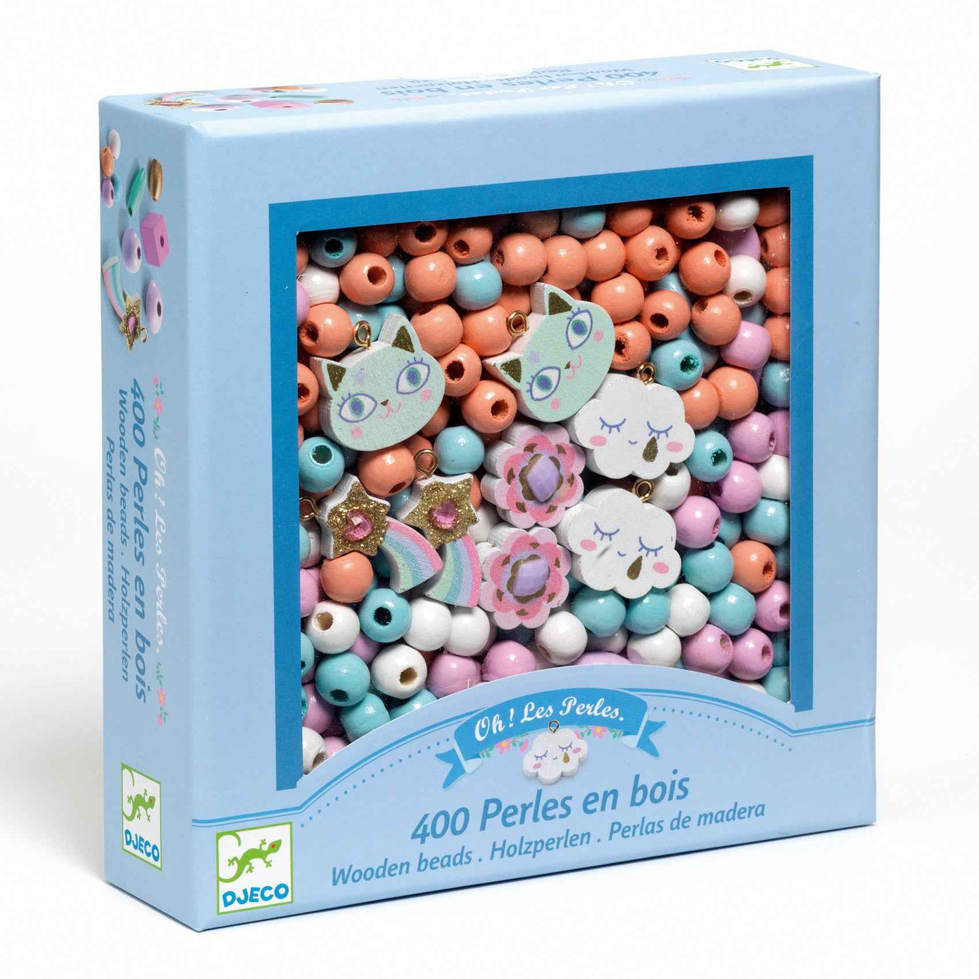 Djeco wooden beads - Rainbow