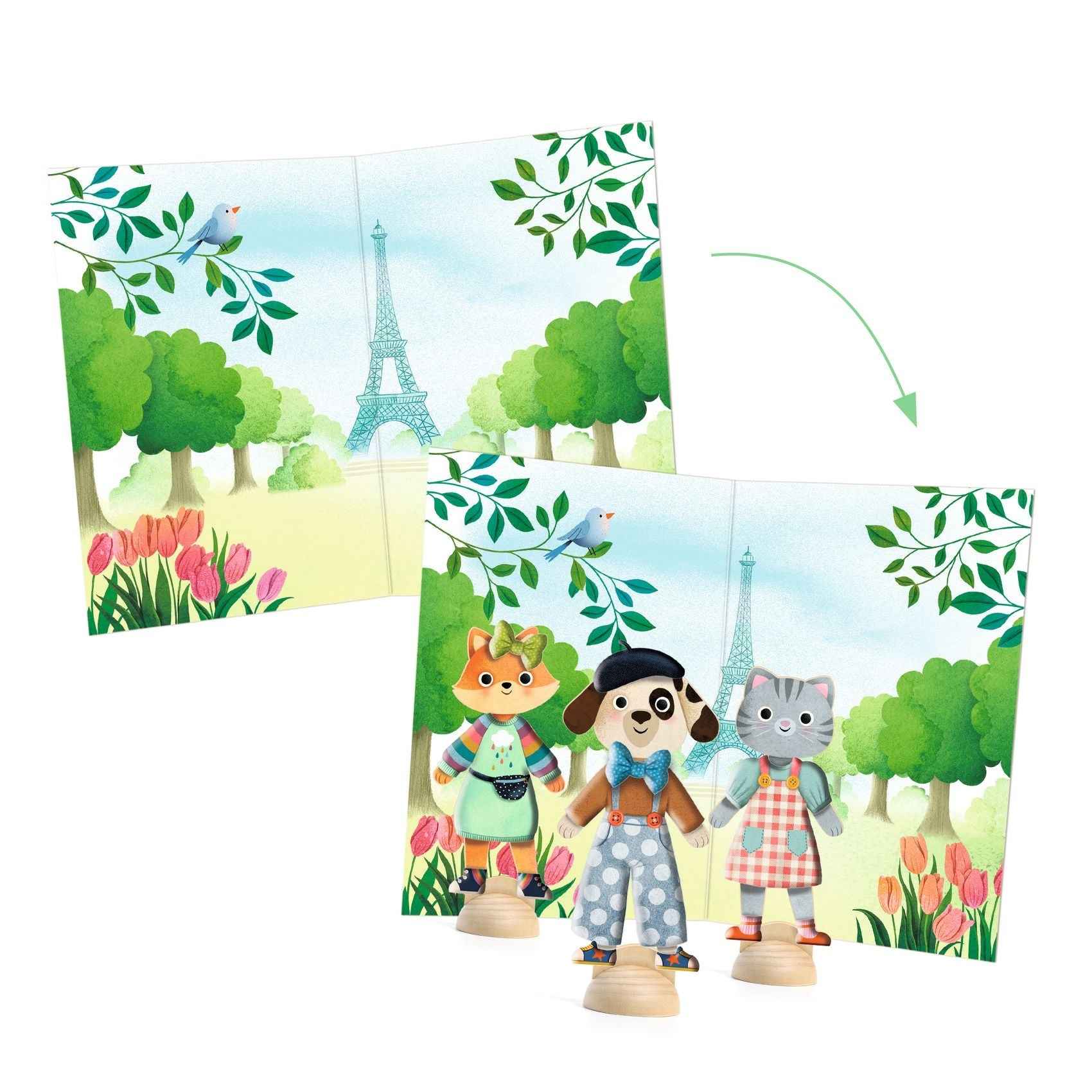 Djeco Collage Activity Bonjour Paris