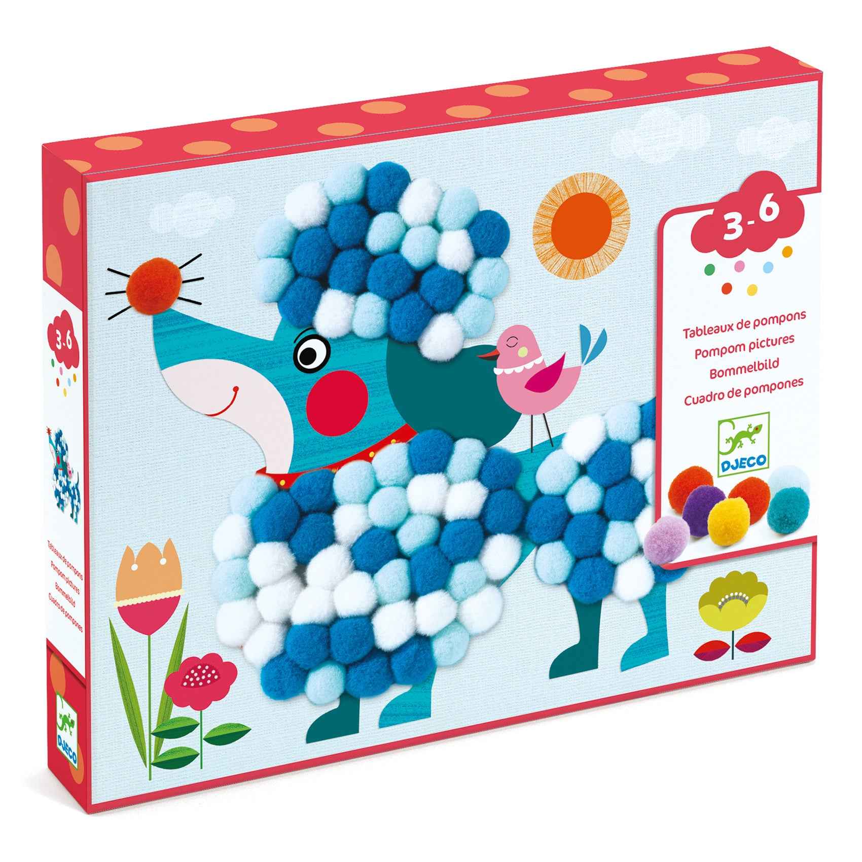 Pom-pom Puppy Craft Kit - Djeco