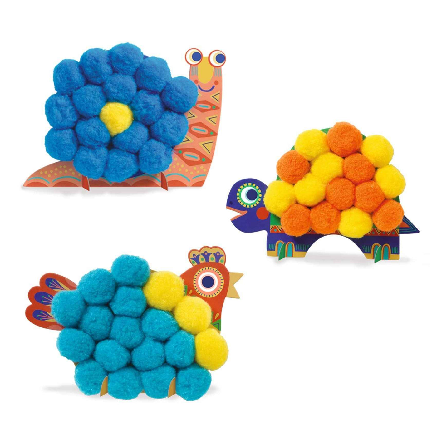 Djeco knutselpakket pompon dieren