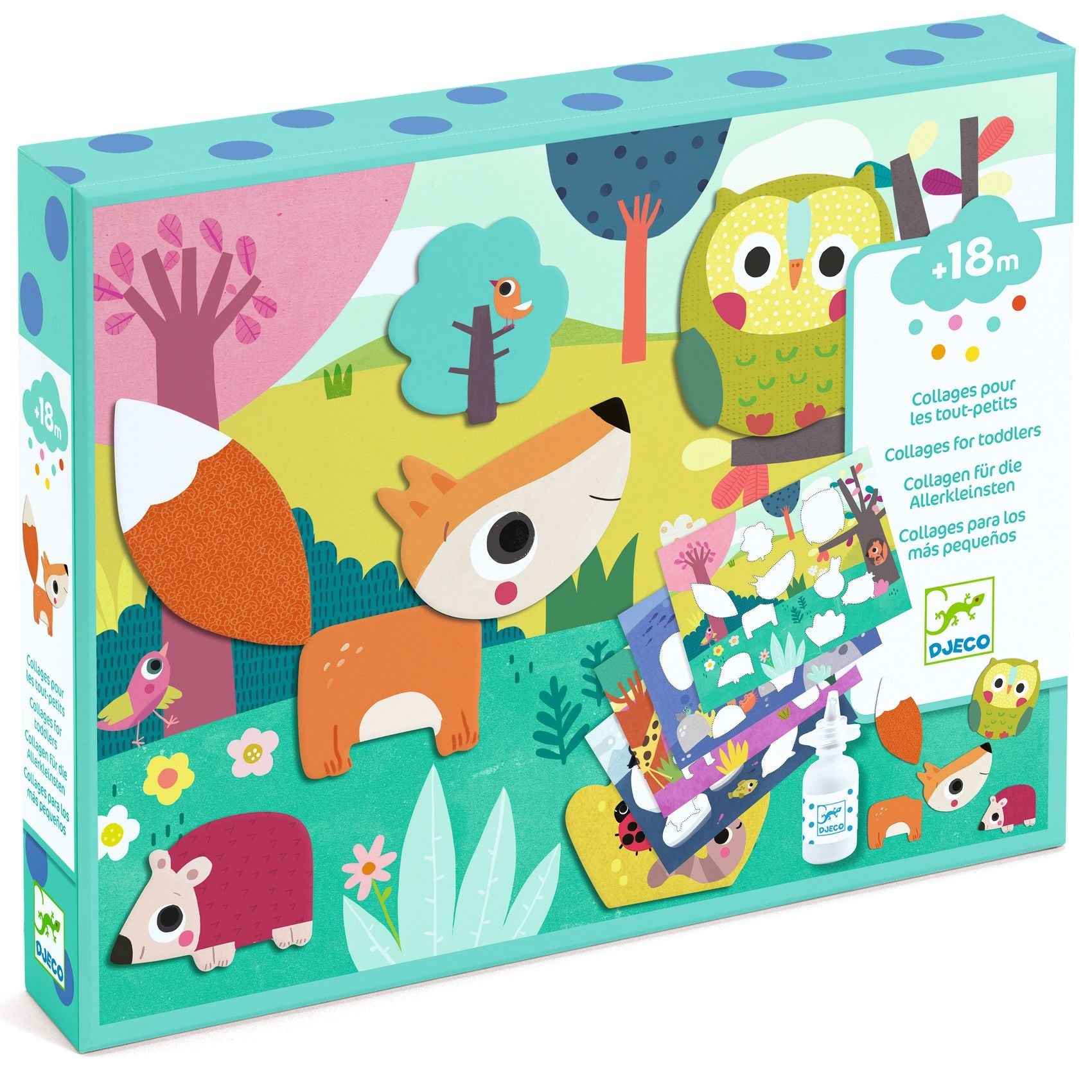 Djeco animal collage craft kit +18M