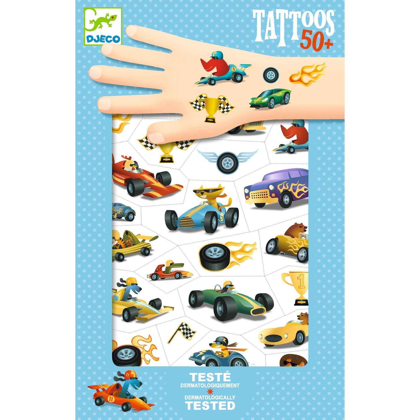 Djeco | Race Car Tattoos