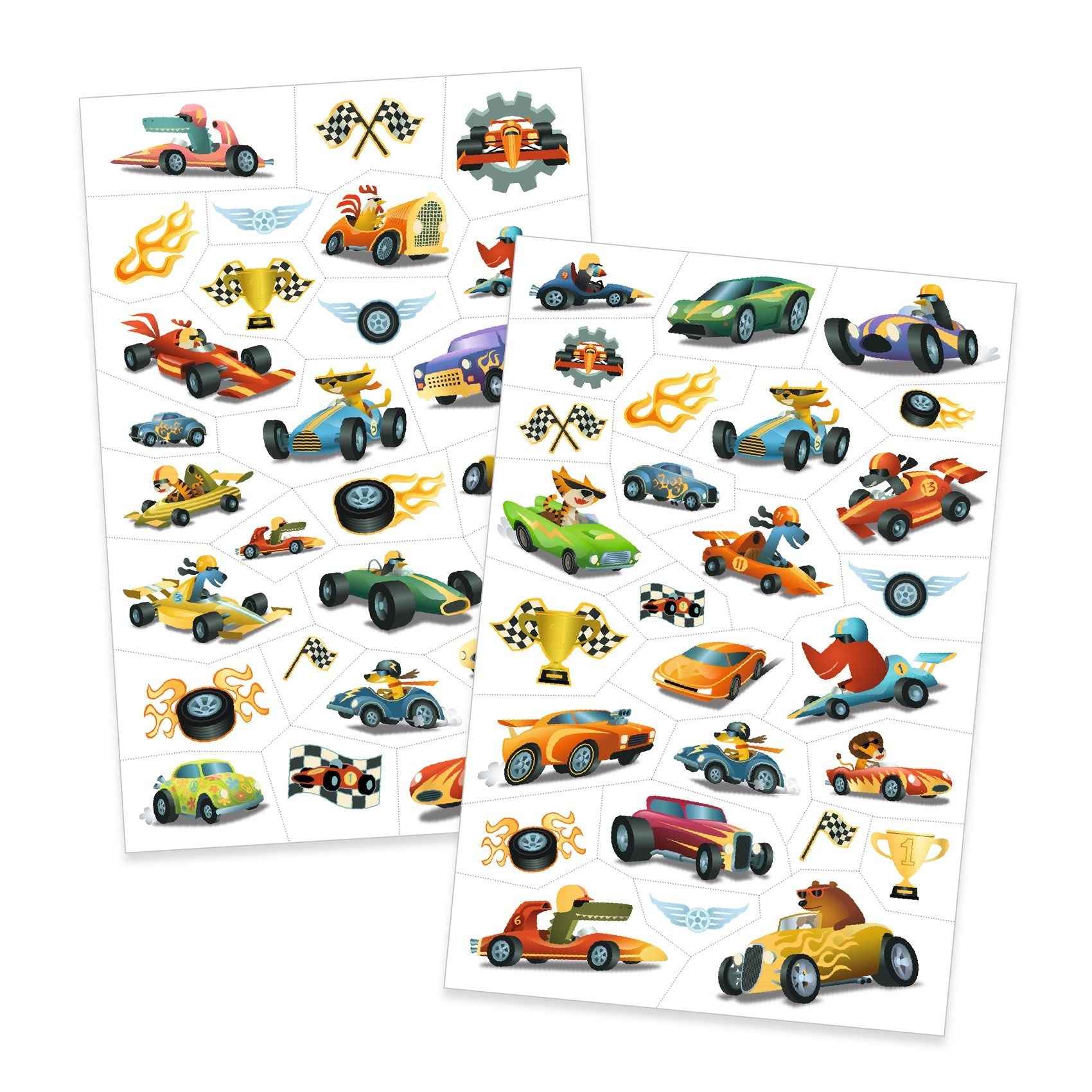 Djeco | Race Car Tattoos