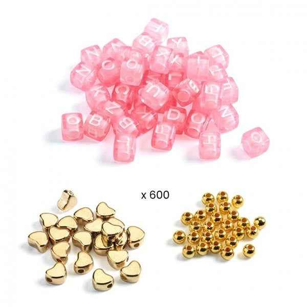 Djeco Alphabet Letter Beads Gold