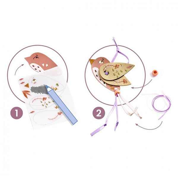 Djeco Jewelry Making Miss Rosefinch Ages 6+