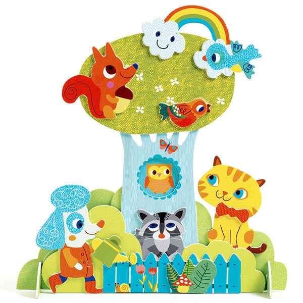 Djeco 3D Collage Garden Friends Craft Kit Ages 3+