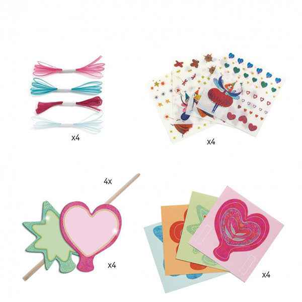 Djeco Little Fairies Magic Wands Craft Kit, Ages 5+