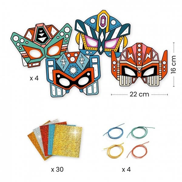 Djeco maskers maken Super Robots