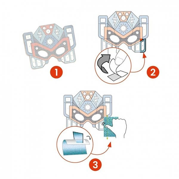 Djeco maskers maken Super Robots