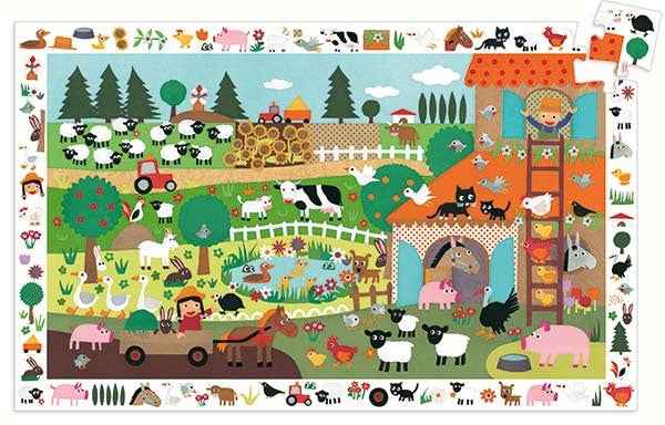 Djeco | Observation Puzzle The Farm - 35 Pieces